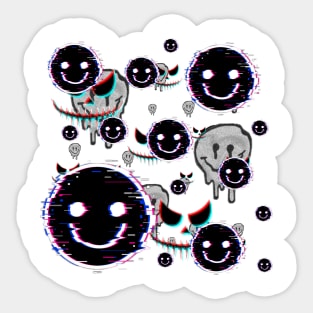 Evil faces Sticker